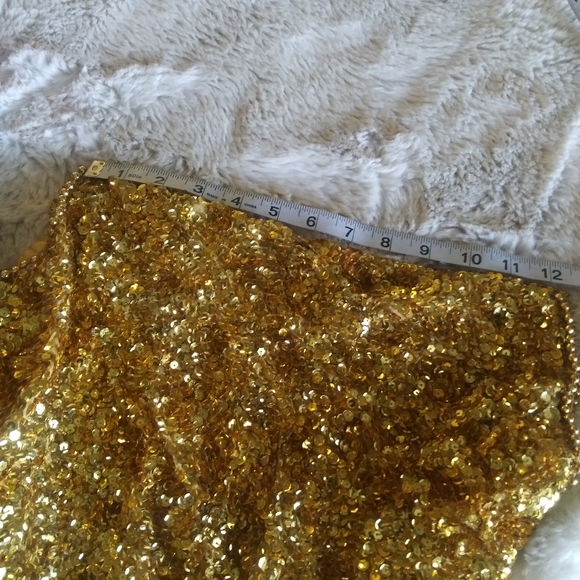 🌹Silk Gold Sequin Dress by Joseph le Bon - Picture 6 of 15